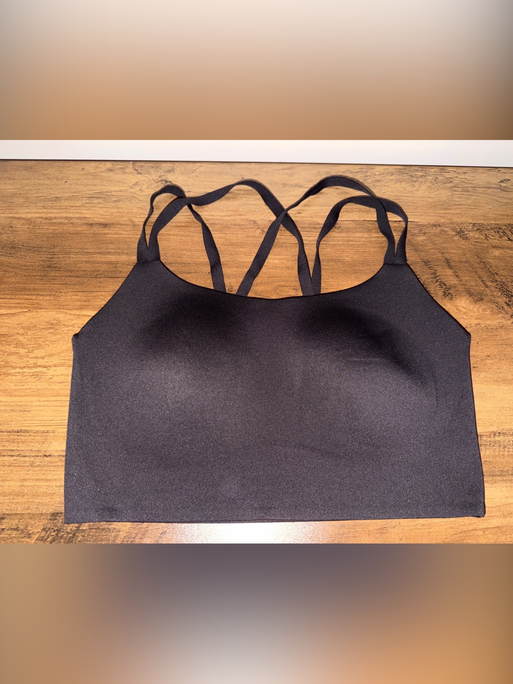 aerie Black Double-Strap Wireless Bralette